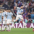 Messi comemora na final da Copa do Catar