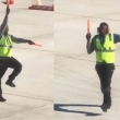 Dança no aeroporto