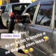 Coisas que só acontecem em Goiânia: Motorista troca buzina por berrante no trânsito e vídeo viraliza