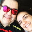 O apresentador Faustão ao lado de sua mulher, Luciana Foto: Instagram / @lucard