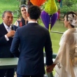 Mauricio de Sousa em momento do casamento de sua filha, Marina Ikeda, com Rafael Cameron