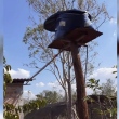 Caixa d'água derrete com o calor de 41°C em Aragarças
