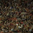 Parte da torcida do Atlético-GO no jogo da Sul-Americana contra o Nacional-URU