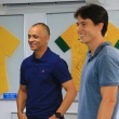 Árbitro Wilton Pereira Sampaio (E) e assistente Bruno Pires trabalharam na Copa do Mundo do Catar